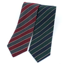 [MAESIO] KSK2707 100% Silk Stripe Necktie 8cm 2Colors _ Men's Ties, Formal Business Prom Wedding Party, All Made in Korea